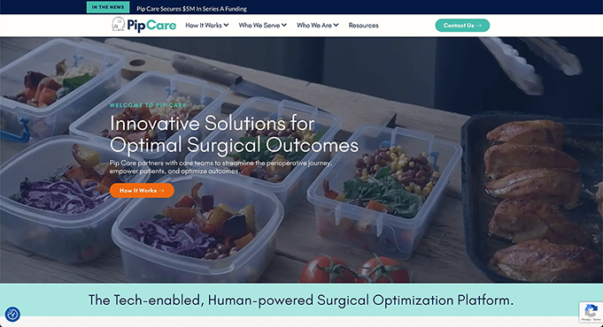 Pipcare Site Preview Image